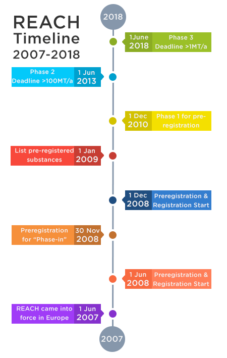 REACH regulation timeline for action