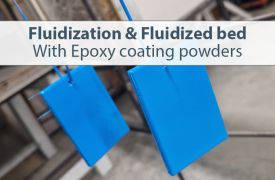 Fluidized bed for epoxy coating powders