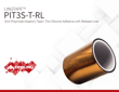 PIT3S-T-RL | 3mil Polyimide (Kapton) Tape | Thin Silicone Adhesive with Release Liner