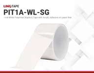 PIT1A-WL-SG | 1-mil White Polyimide (Kapton) Tape with Acrylic Adhesive