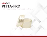 PIT1A-FRC | 1-mil Clear Polyimide (Kapton) tape with FR coating