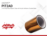 PIT2AD | 2-mil Polyimide (Kapton) Tape with Acrylic Adhesive | Double-Sided