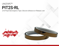 PIT2S-RL | 2-mil Polyimide (Kapton) Tape with Silicone Adhesive on Release Liner