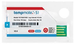 TempMate S1 v2 Single-Use 110 Day USB Temperature Data Loggers