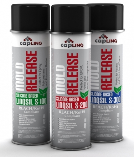 LinqSil S-100, Electronics Grade Silicone Mold Release Aerosol for Epoxies  - Green Label