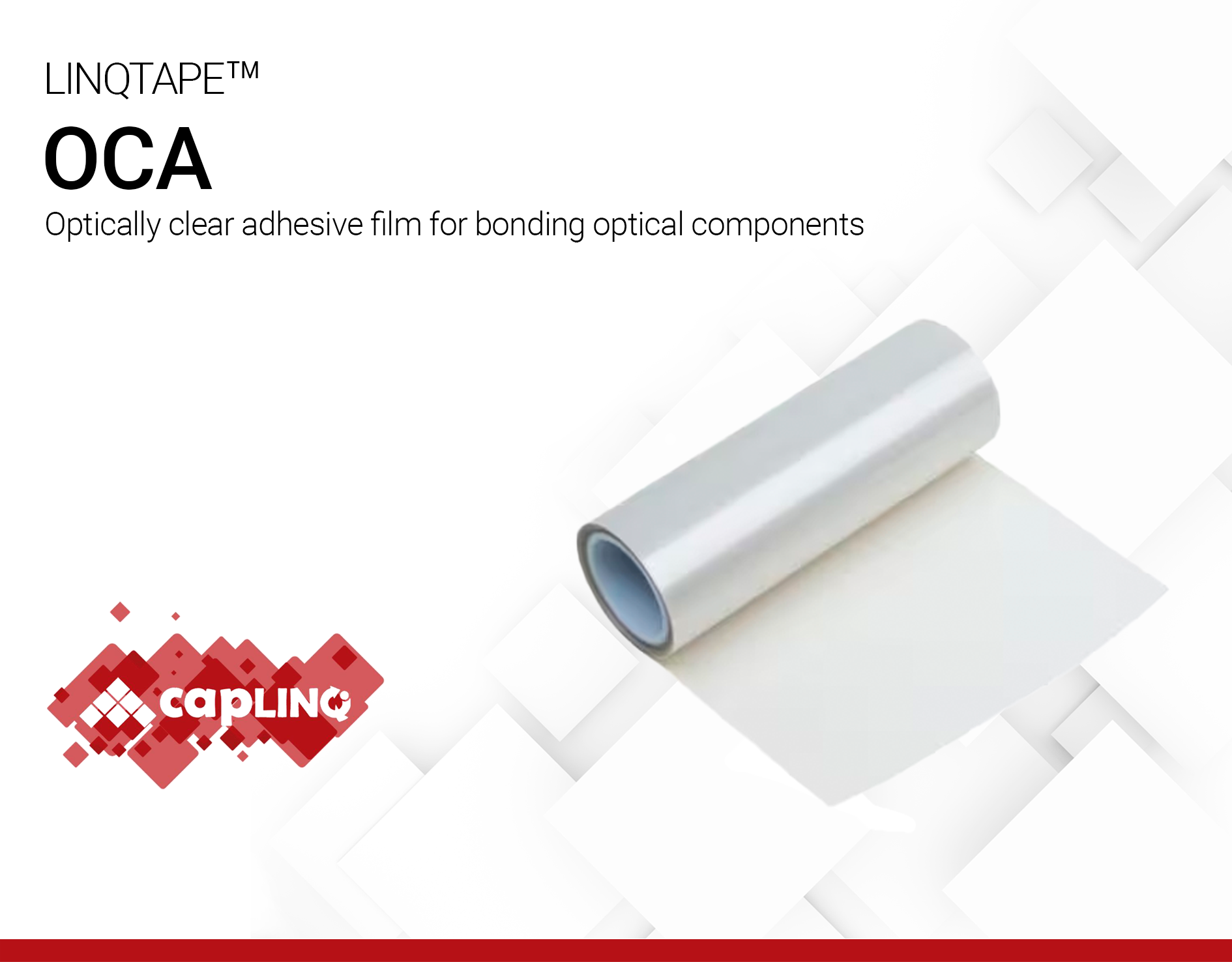 LINQTAPE OCAOptically Clear Adhesive film for bonding optical