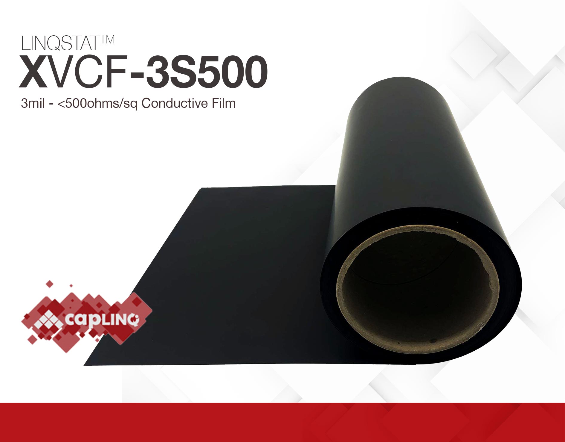 LINQSTAT XVCF 500 Ohms-sq 3 mil High-Level Electrically Conductive