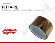 PIT1A-RL | 1-mil Polyimide (Kapton) Tape with Acrylic Adhesive on Release Liner